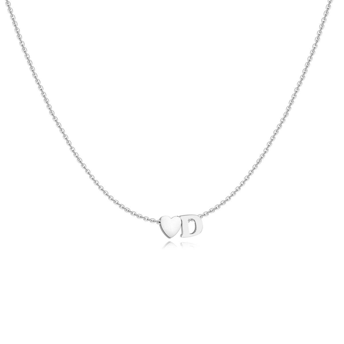 Initial Heart Necklace