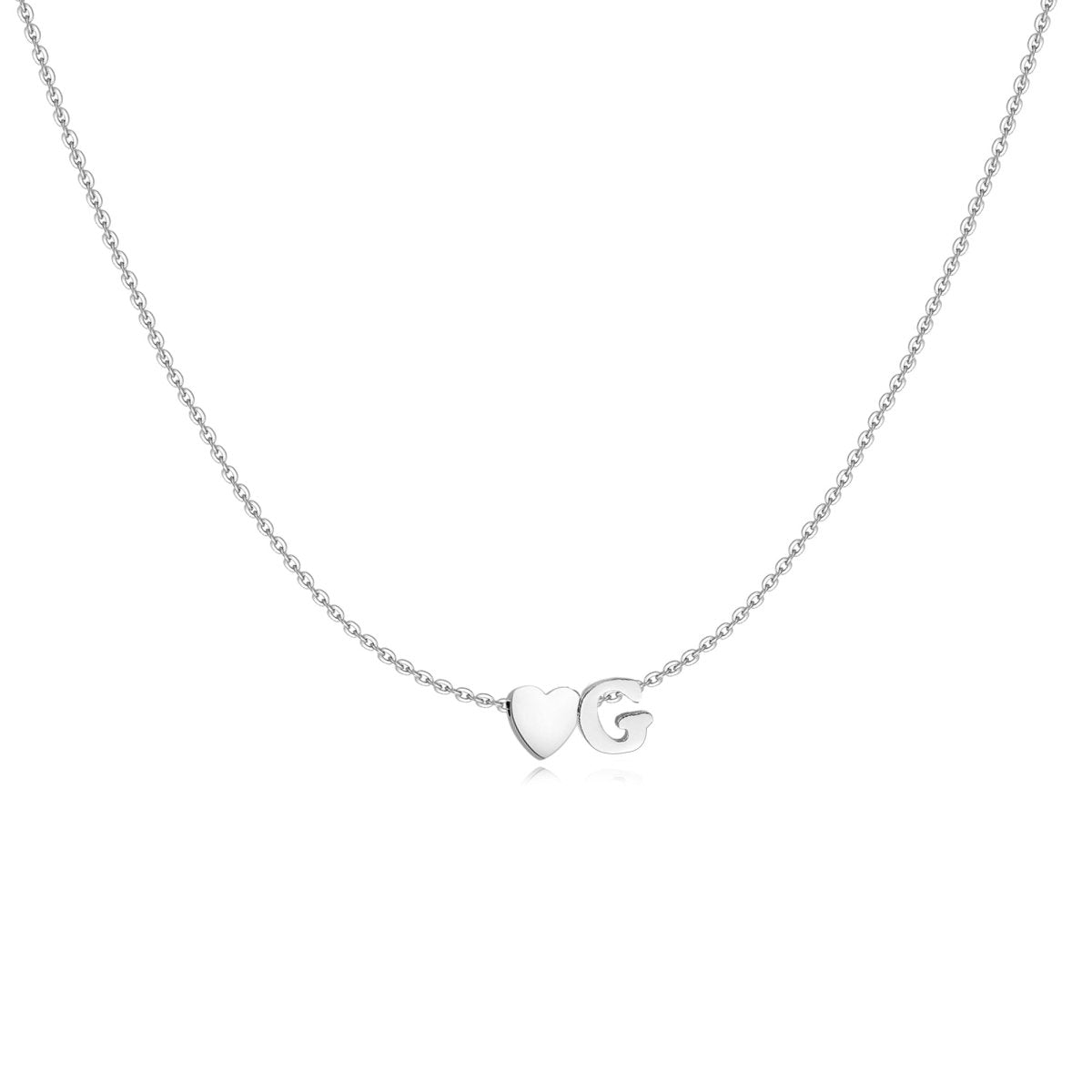 Initial Heart Necklace