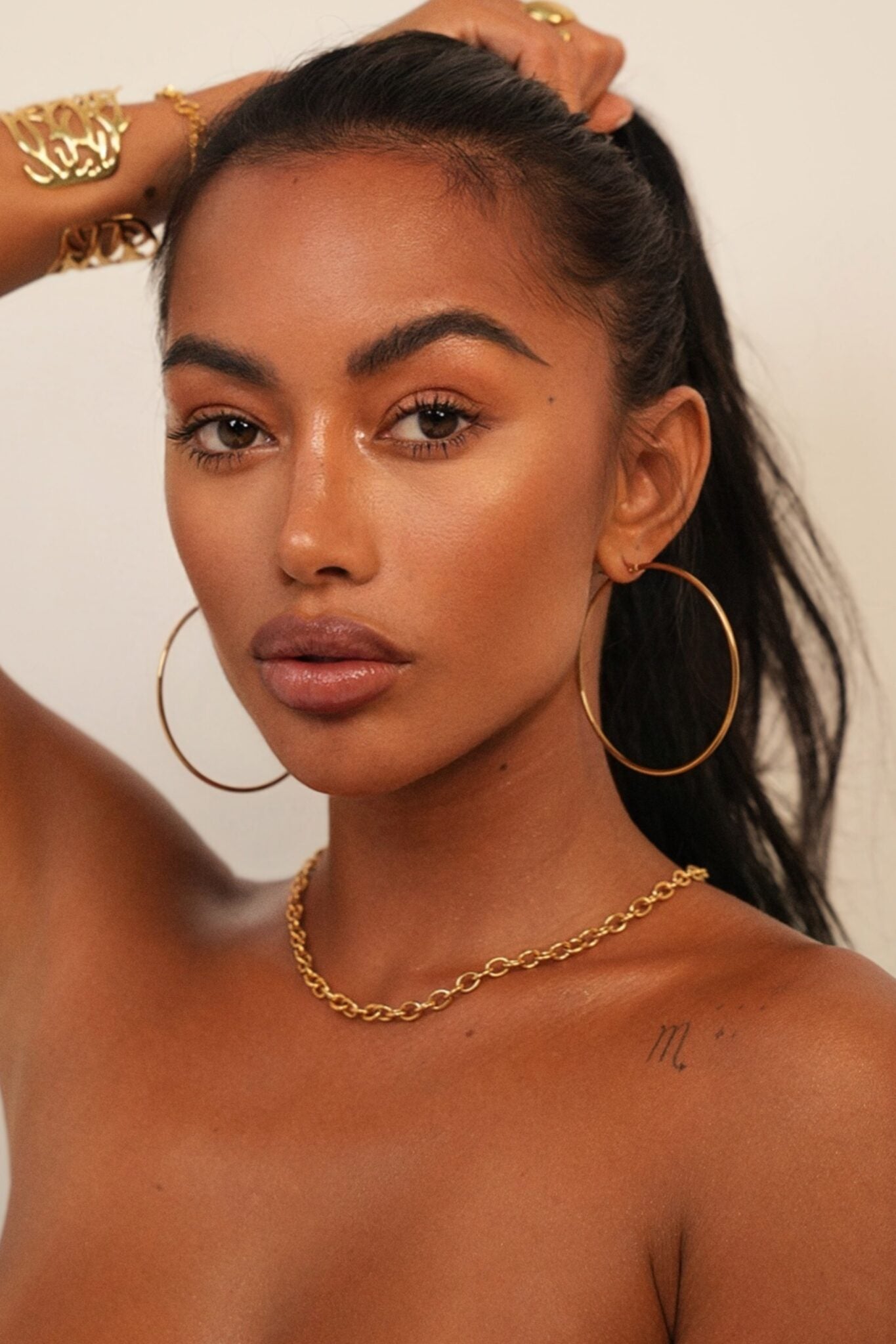 Oriental Hoop Earrings