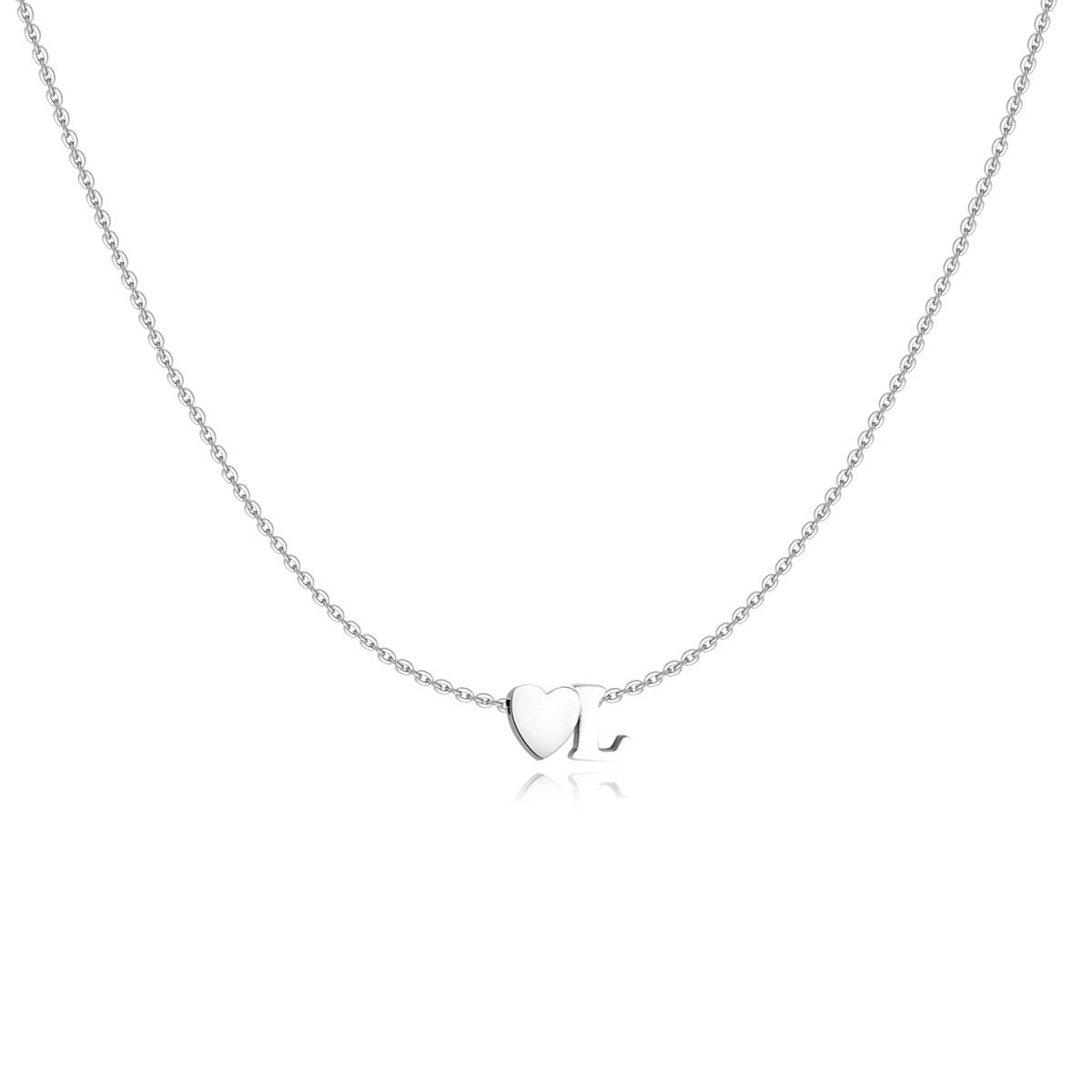 Initial Heart Necklace