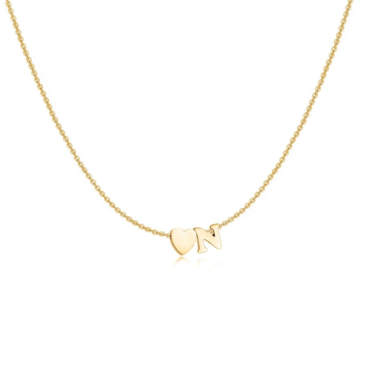 Initial Heart Necklace