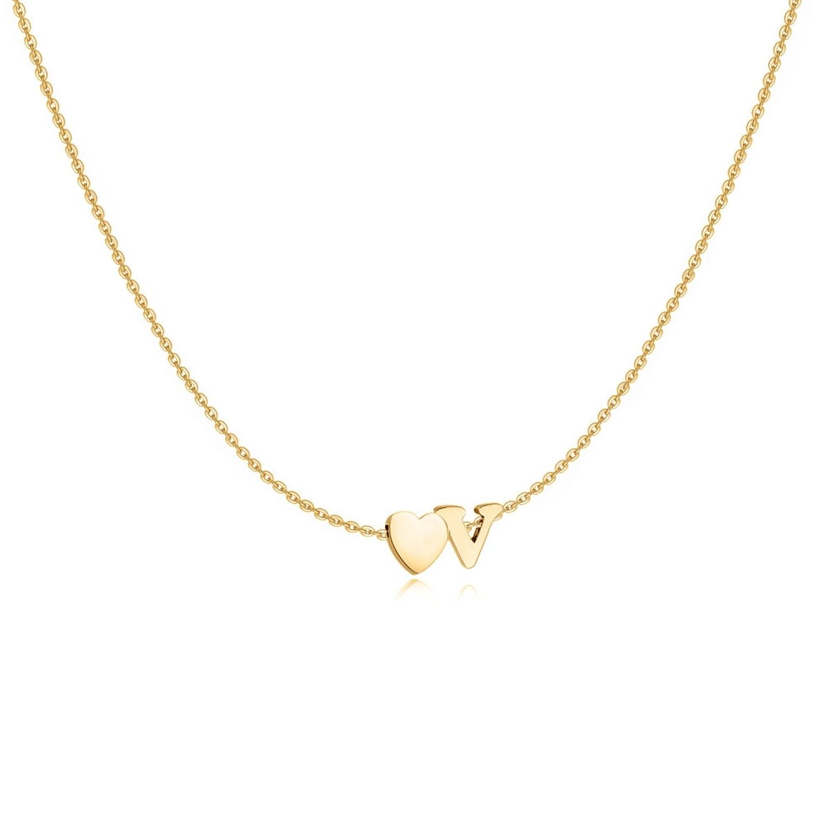 Initial Heart Necklace