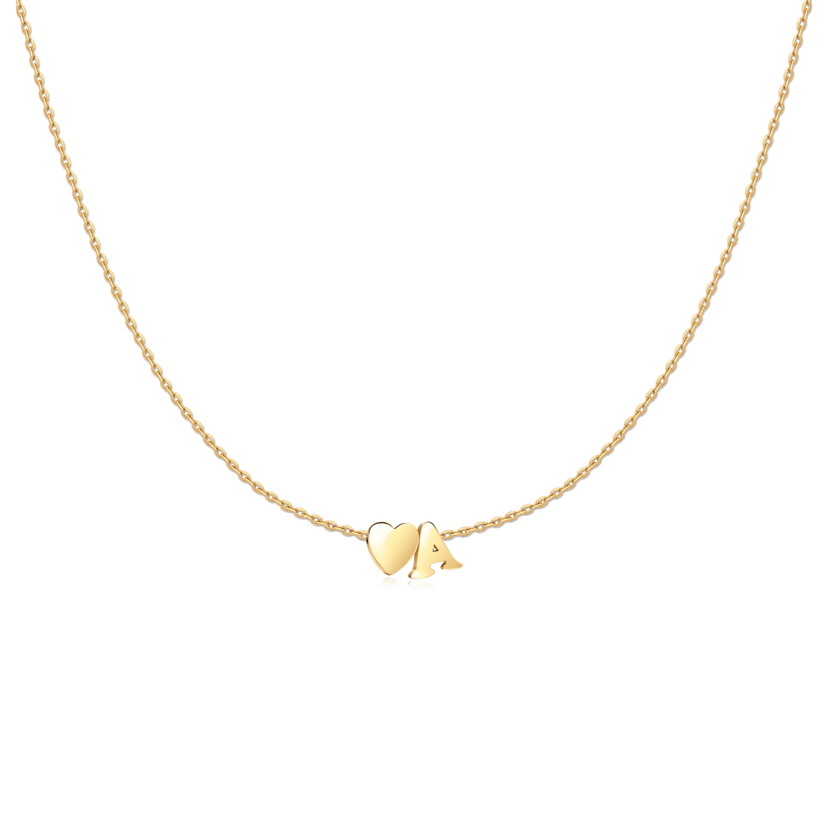 Initial Heart Necklace
