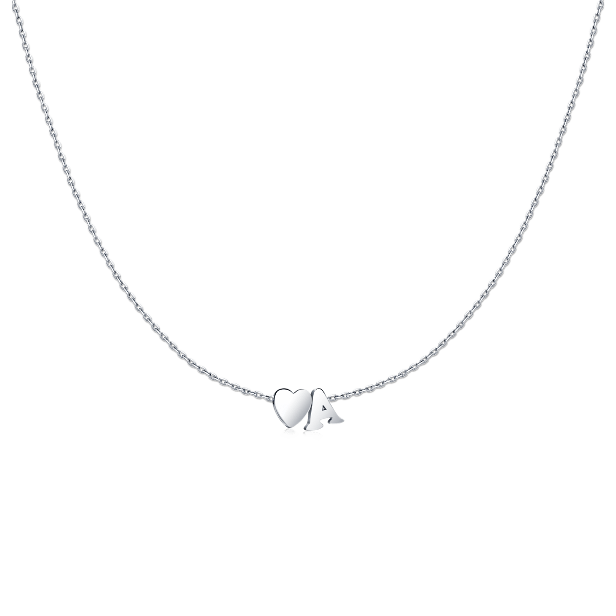 Initial Heart Necklace