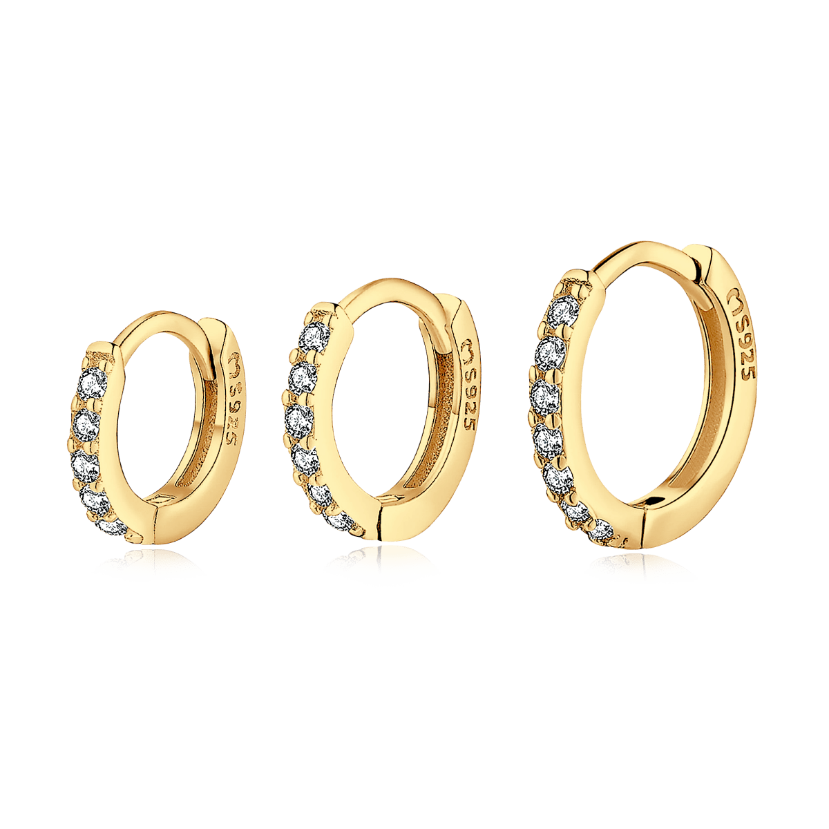 Three Hoop Earrings