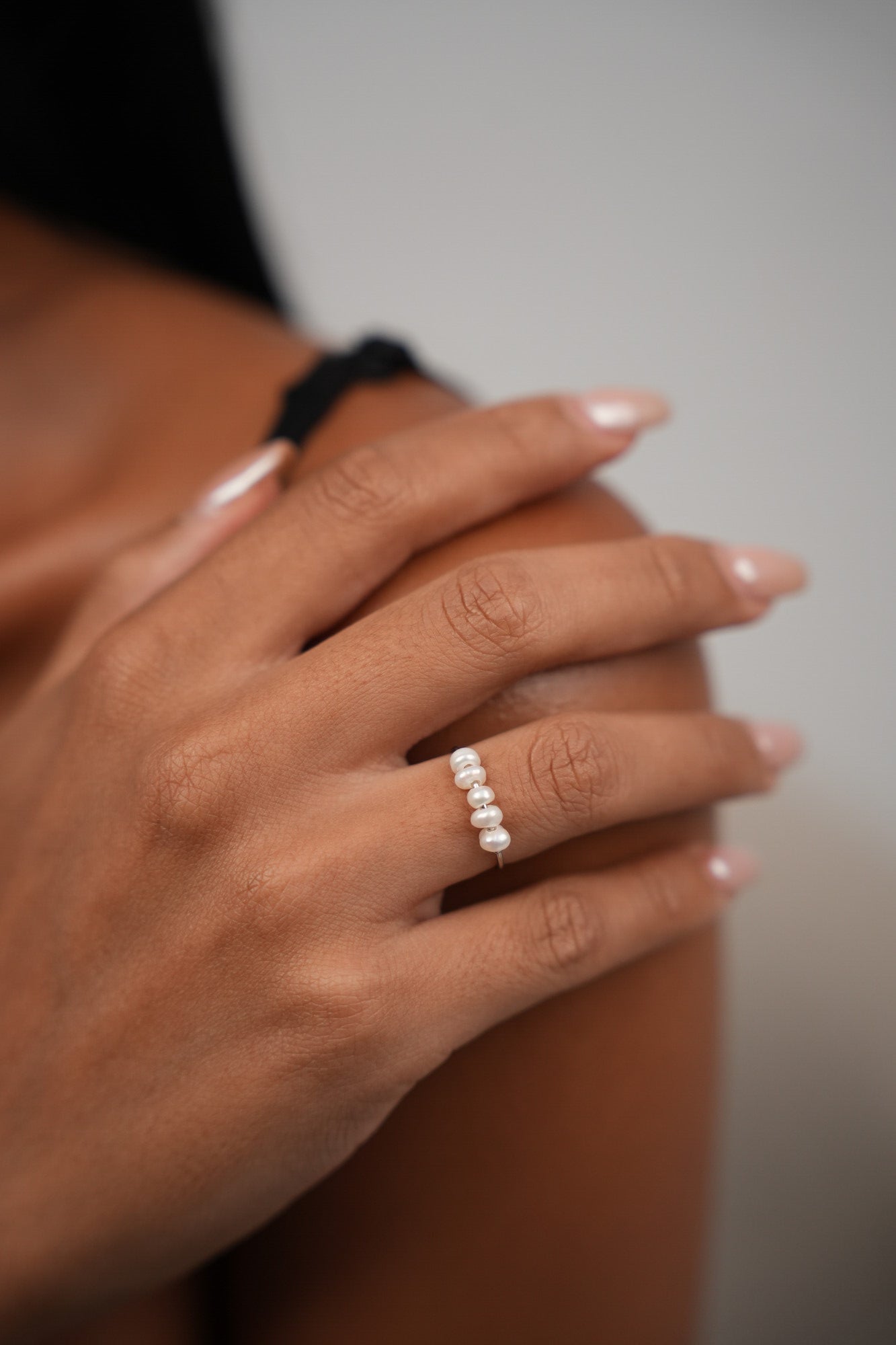 Sand Pearl Ring