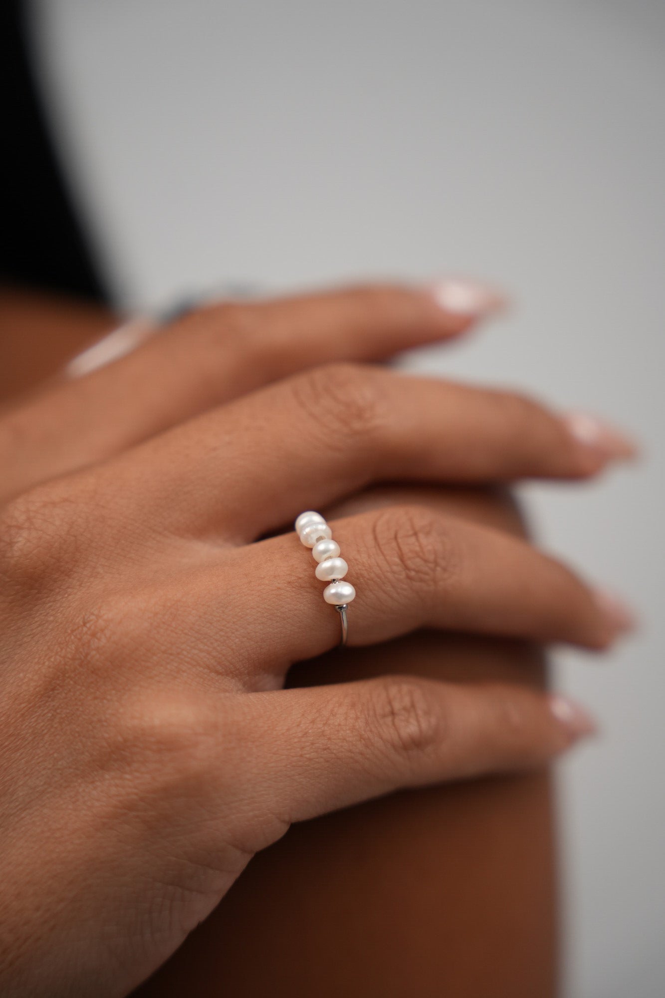 Sand Pearl Ring