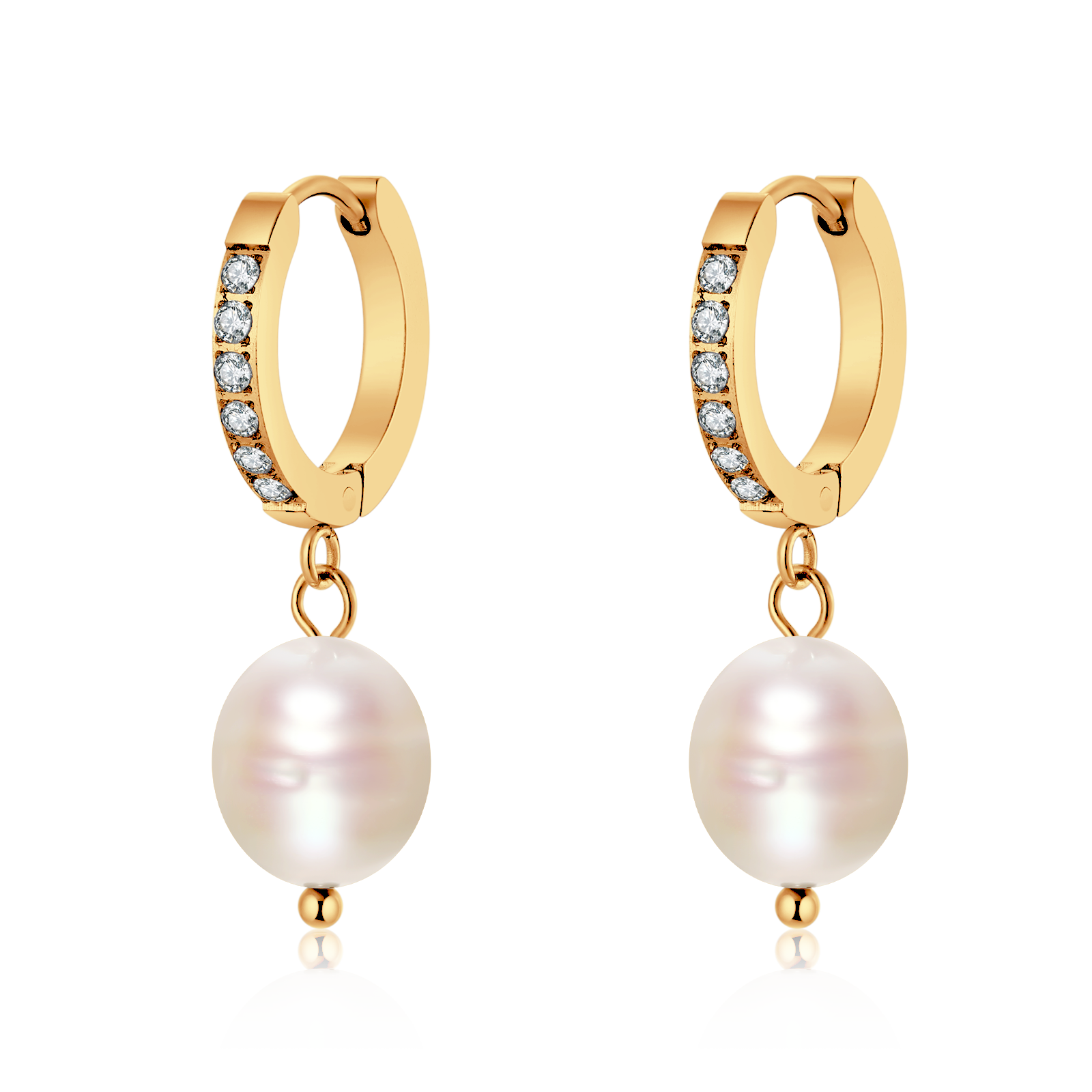 Oyster Hoop Earrings