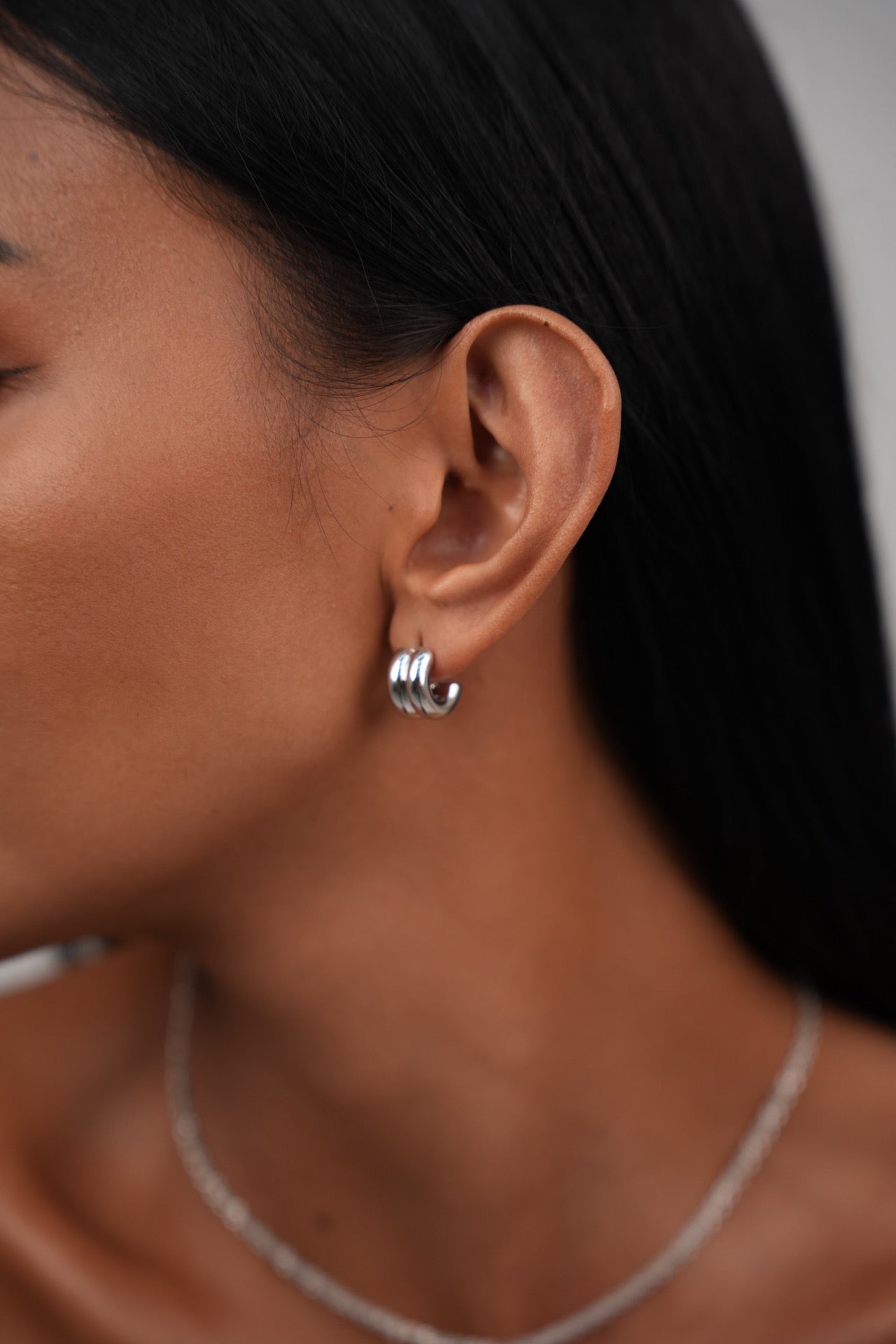 Tanzania Half Hoop Earrings