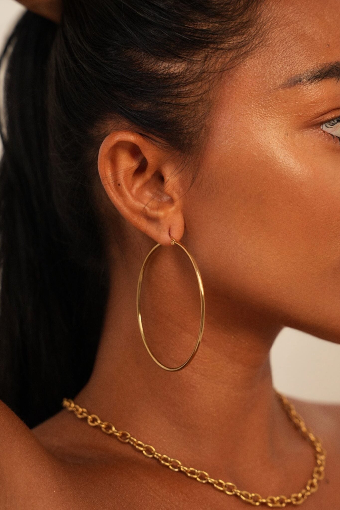 Oriental Hoop Earrings