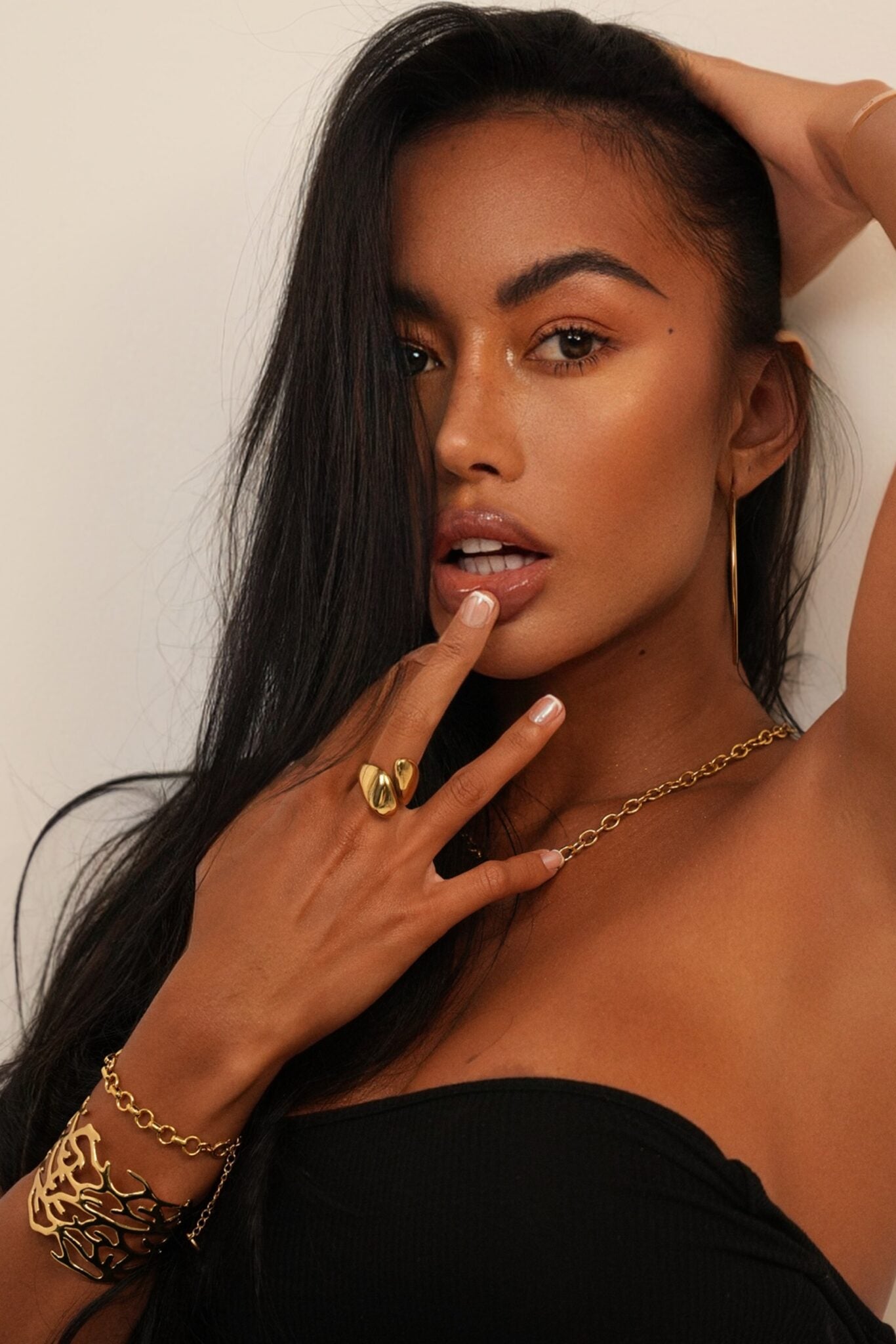 Oriental Hoop Earrings