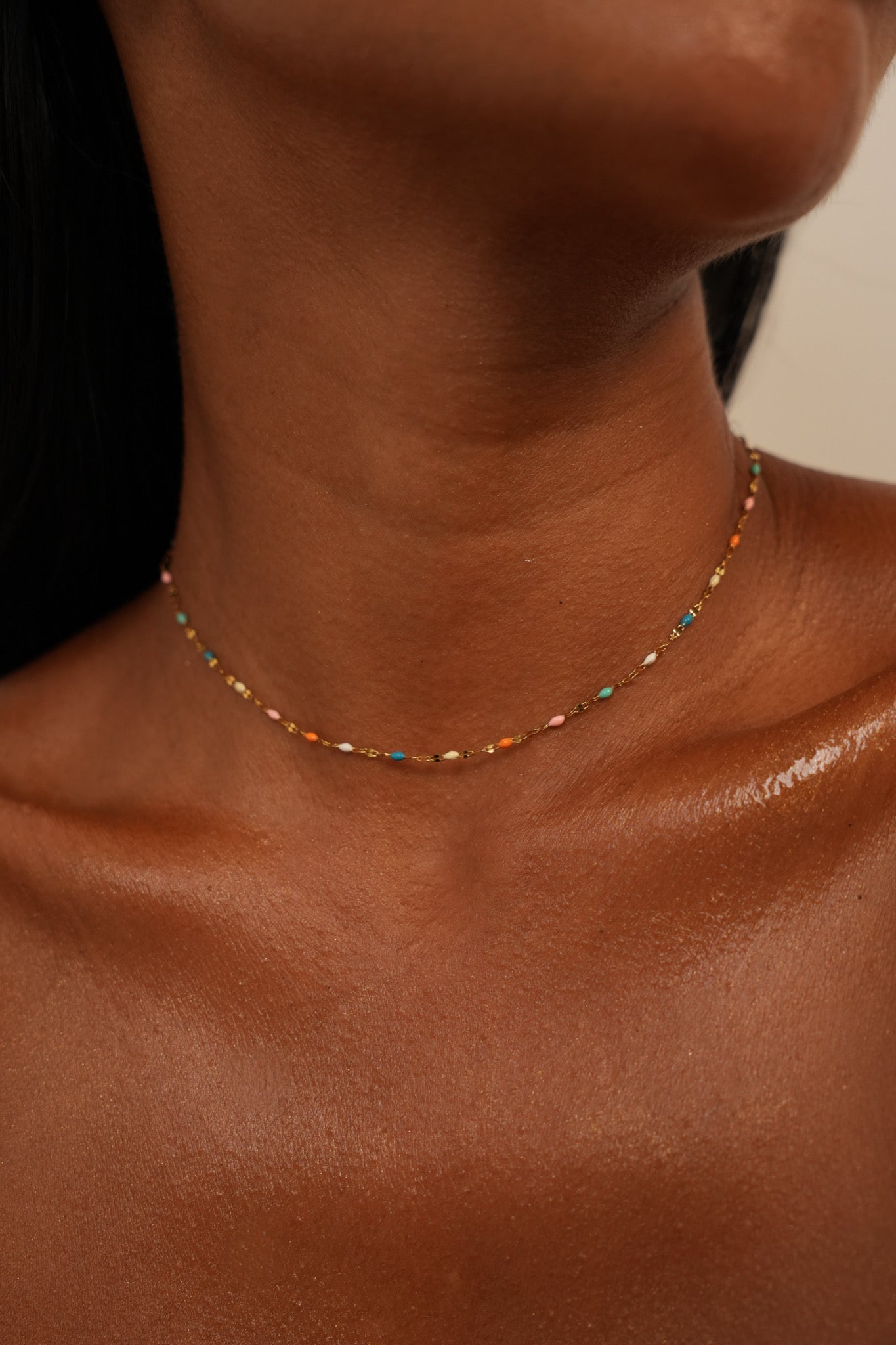 Rainbow Caramel Necklace