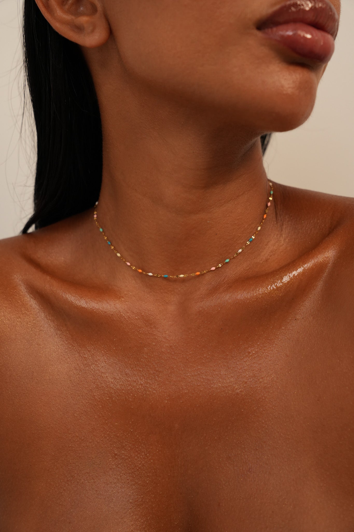 Rainbow Caramel Necklace