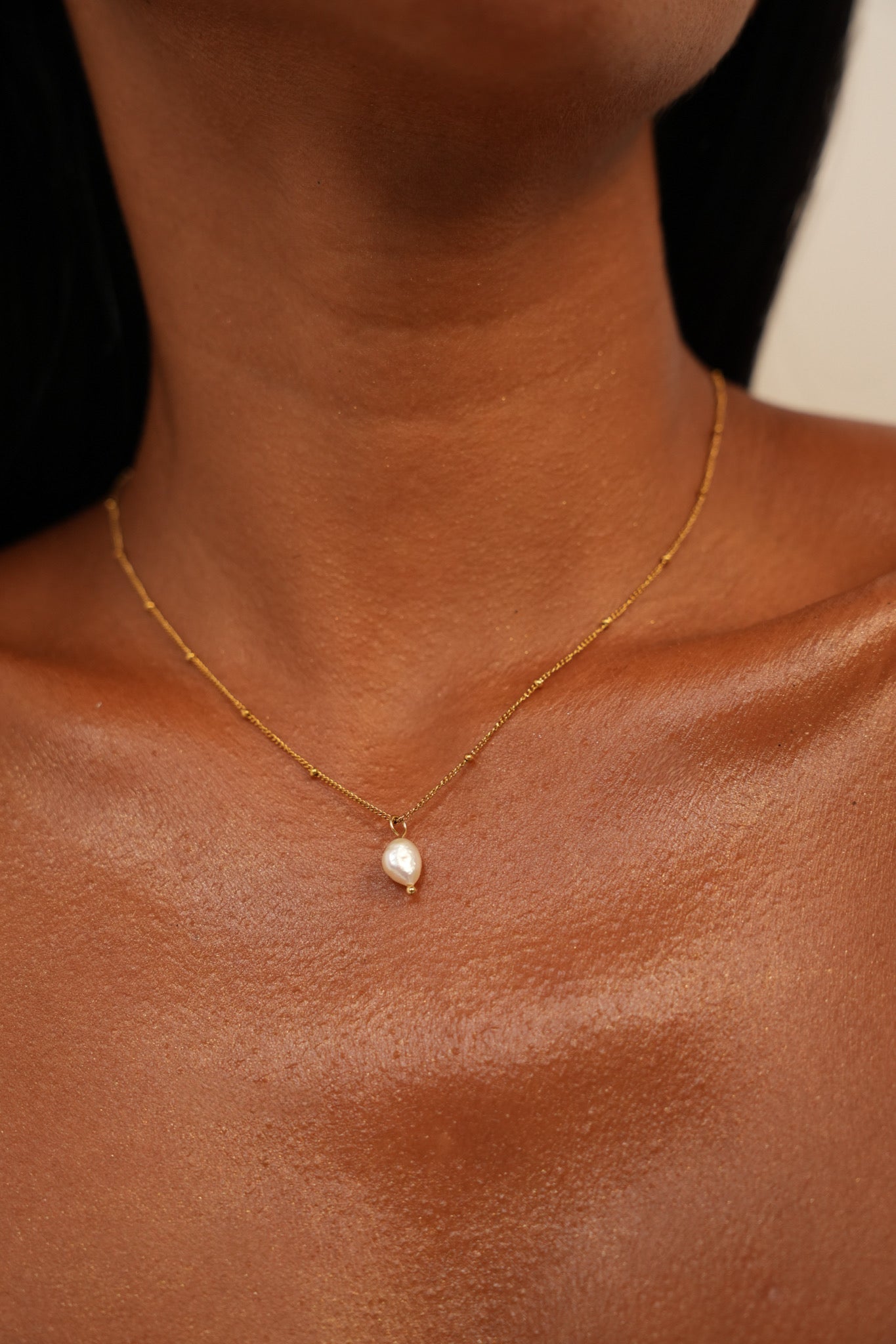Pear Pearl Necklace
