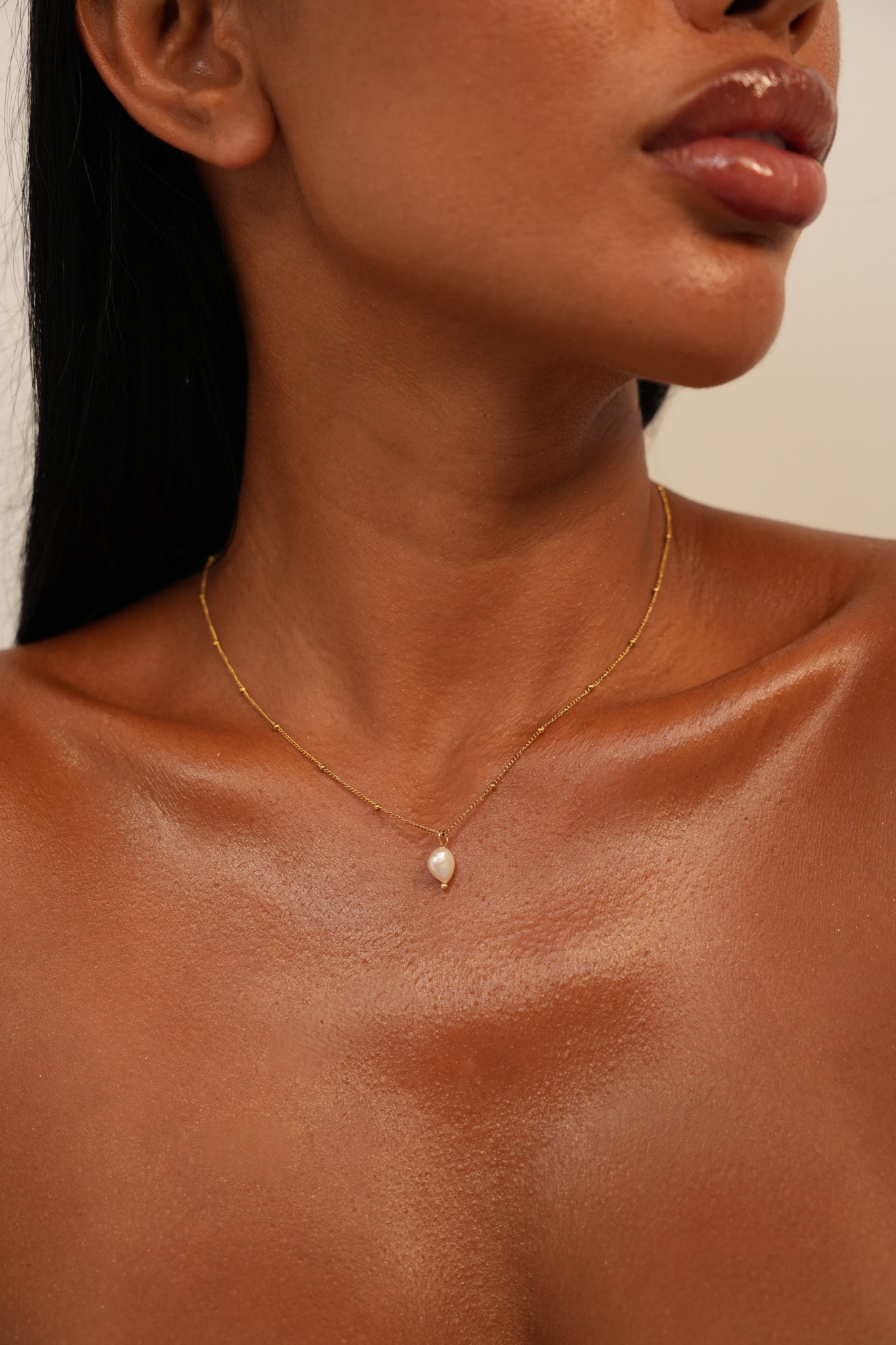 Pear Pearl Necklace