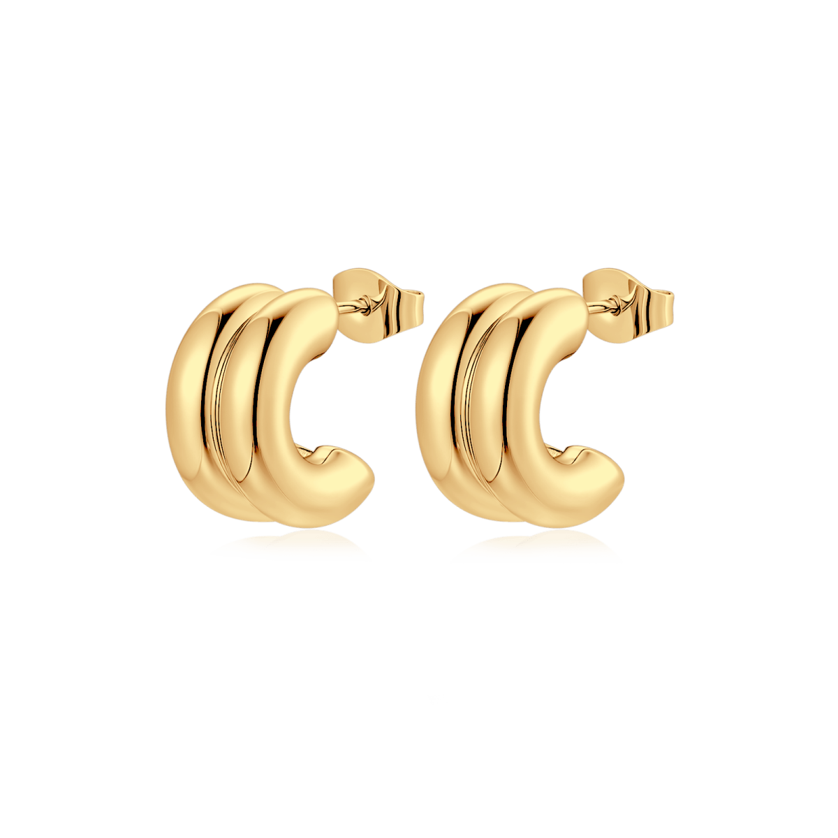 Tanzania Half Hoop Earrings